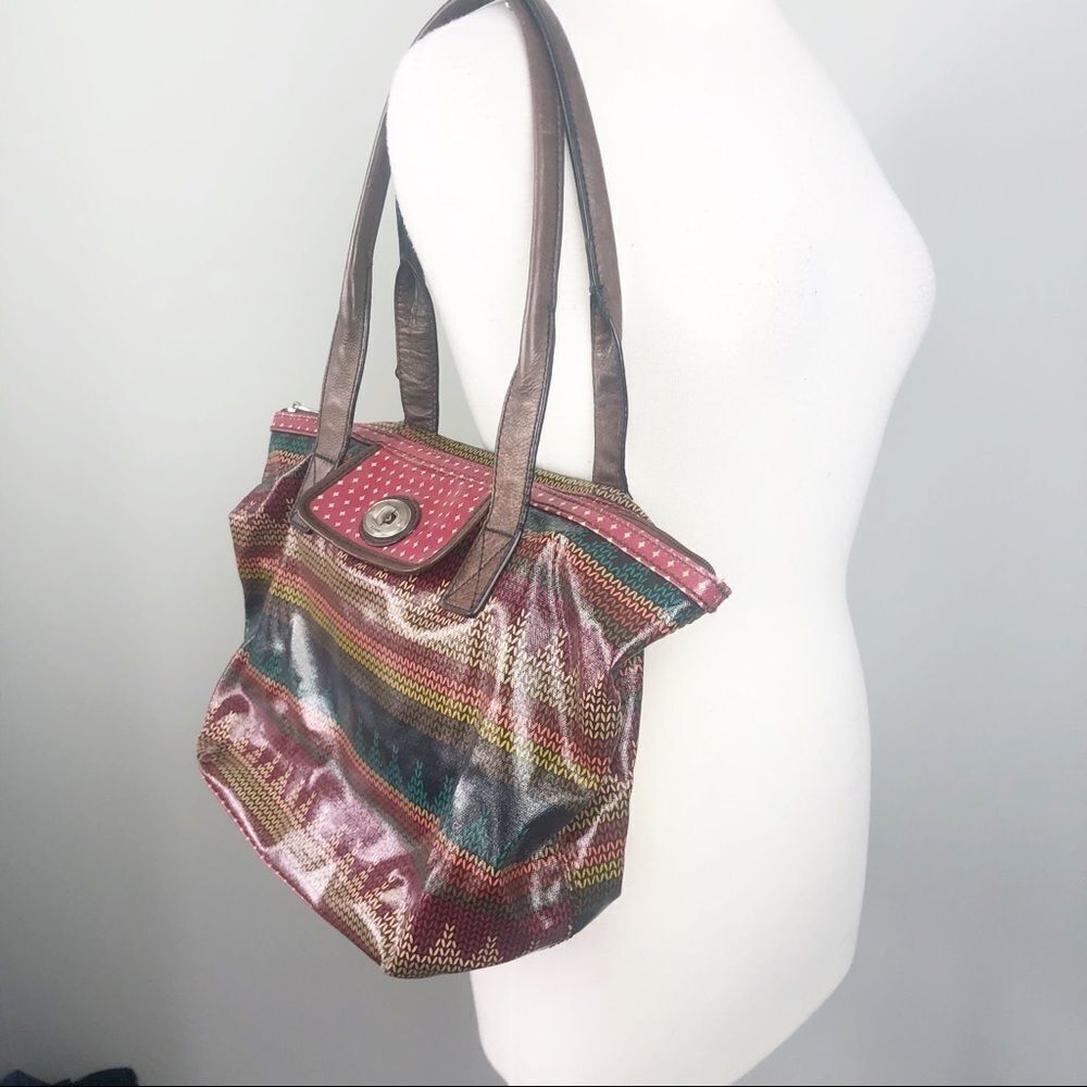 FOSSIL | Key-Per Shoulder Bag Multicolor Purse - Picture 3 of 9